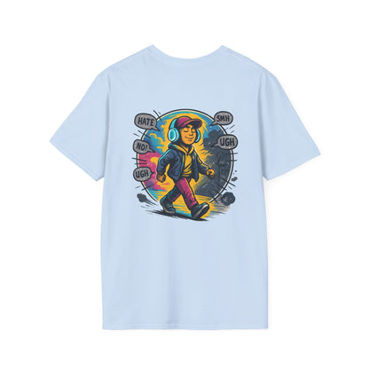 Cool Graphic T-Shirt - Care Less, Casual Wear, Street Style, Gift for Teens, Everyday Comfort, Music Lover Tee