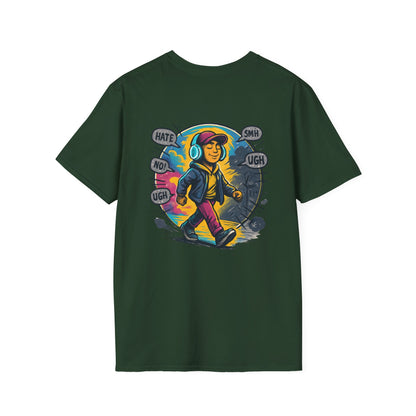 Cool Graphic T-Shirt - Care Less, Casual Wear, Street Style, Gift for Teens, Everyday Comfort, Music Lover Tee