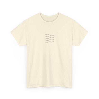 Minimal Wave Tee — Subtle Nautical Line Art T-Shirt