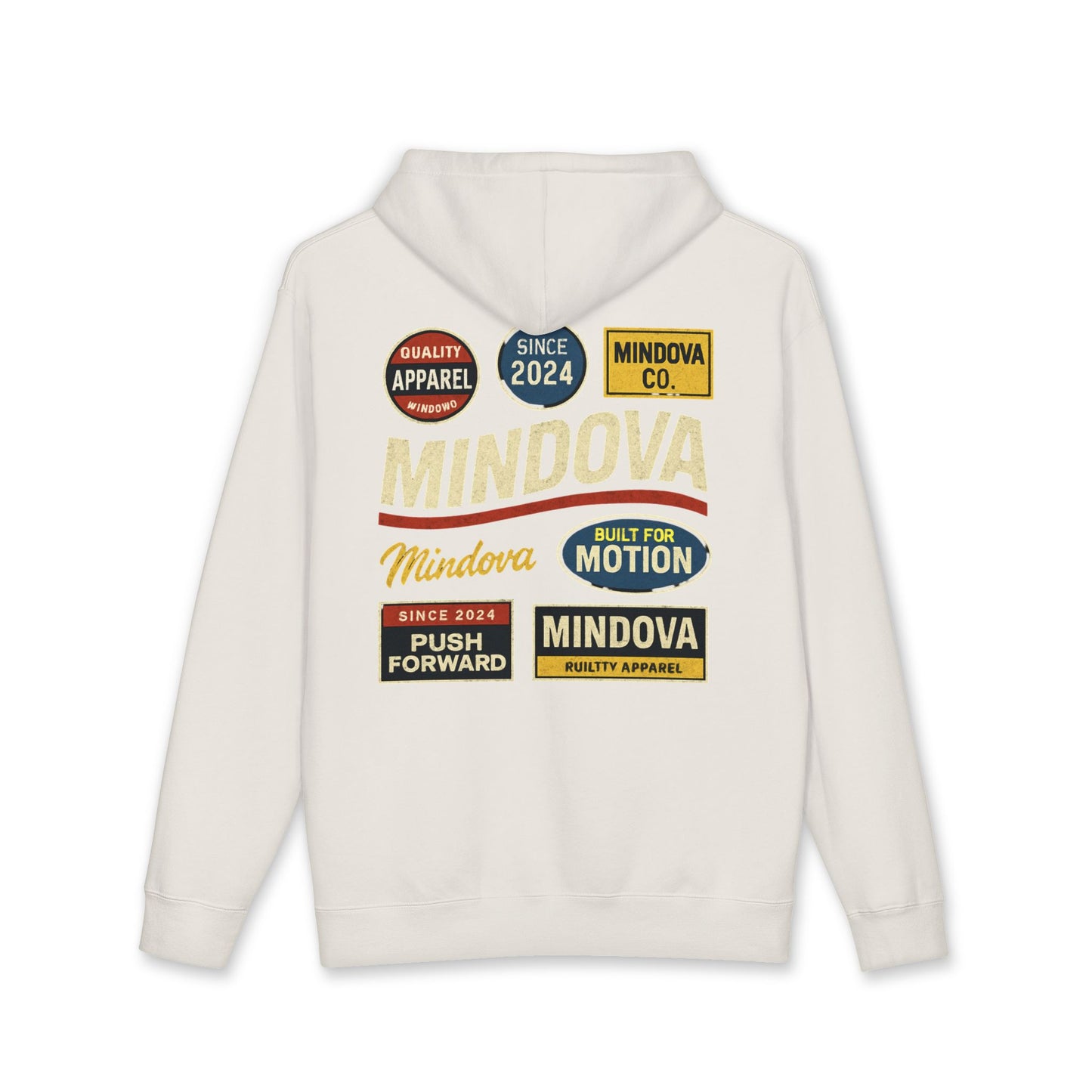 MINDOVA Sticker Collection Hoodie.