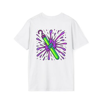 Vibrant Glowstick Graphic T-Shirt