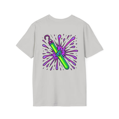 Vibrant Glowstick Graphic T-Shirt