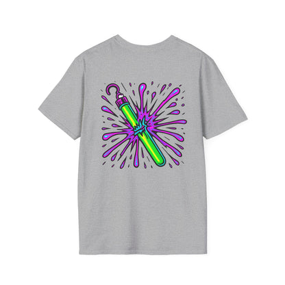 Vibrant Glowstick Graphic T-Shirt