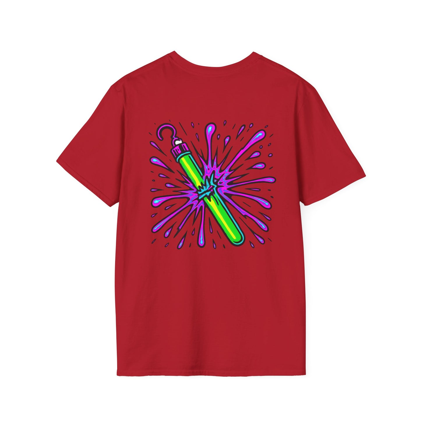 Vibrant Glowstick Graphic T-Shirt