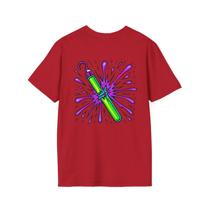 Vibrant Glowstick Graphic T-Shirt