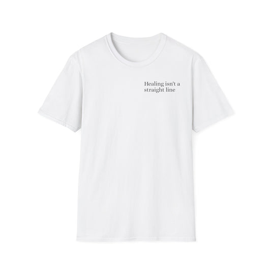 Healing Journey Unisex T-Shirt, Relaxed Fit Graphic Tee, Affirmation Apparel, Mindfulness Shirt, Gift for Soul Seekers